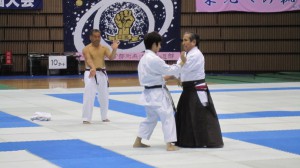 Sakamoto Shihan, Gohei Yamaguchi Sensei och Saiko Shihan gjorde en fantastisk uppvisning